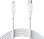AUKEY CB-SCL2 USB-C Apa - Lightning Apa 2.0 Adat és Töltő Kábel - Fehér 1.8m (CB-SCL2 WHITE)