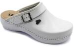 LEON PU101 LEON Comfort női bőr klumpa (LEON98-fehér-zárt40)