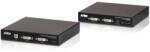 ATEN 177286 USB DVI Dual View HDBaseT 2.0 KVM Extender (1920 x 1200 @100 m), hálózati kiegészítő (CE624-AT-G)
