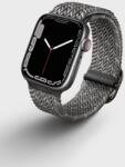 Uniq Aspen Designer Edition Apple Watch S3/4/5/6/7 Fonott Szíj - 42/44/45 mm, Szürke (UNIQ-45MM-ASPDEPGRY)