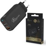 Extralink Charesl02 Smart Life 2X USB Type-C / 1X USB Type-A Gan Hálózati Töltő - 65W, Fekete (CHARESL02)