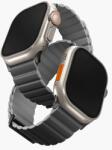 Uniq Revix Premium Apple Watch S4-S9 Szilikon Szíj - 42/44/45/49 mm, Fekete/Szürke (UNIQ-45MM-REVPCHRAGRY)