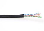 ACT 202868 CAT6 U-UTP Installation cable 100m Black, Hálózati kábelek (EP890H)