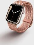 Uniq Aspen Designer Edition Apple Watch S3/4/5/6/7 Fonott Szíj - 38/40/41 mm, Rózsaszín (UNIQ-41MM-ASPDECPNK)