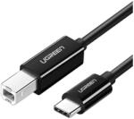 UGREEN US241 Nyomtatókábel USB-C 2.0 és USB-B, 1 m (fekete)