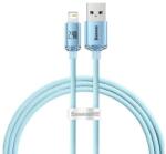 Baseus USB és iP kábel Baseus Crystal Shine, 2.4A, 1.2m (kék)