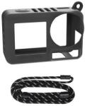 Sunnylife OA5-BHT885-D szilikon tok szíjjal az ACTION 5 PRO-hoz (fekete) (OA5-BHT885-D) - kontaktor