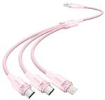 Vention USB 2.0 A-3in1 3A kábel Vention CTPPG 1.5M (rózsaszín)