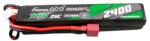 Gens ace 25C 2400mAh 2S2P 7.4V Saddle Airsoft Gun Lipo Battery with Mini Deans(T) Plug (GEA24002S25D2) - kontaktor