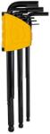 Deli Extra hosszú gömbvégű hatlapfejű kulcskészlet Deli Tools EDL232309H, 1, 5-10mm, 9db (EDL232309H)