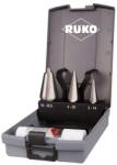 RUKO Set burghie conice pentru tabla Ruko HSS, , 3-14|4-20|16-30.5mm, 3 bucati (101020RO) - bricolaj-mag Burghiu