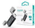 DEVIA ST112353 Smart Series 2in1 SD/microSD USB/USB C memóriakártya-olvasó (fekete) (ST112353) (ST112353)