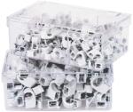 HEIDEMANN - Clema cu cui pentru tevi, gri, 10-14mm, 100 bucati [39516] (39516)