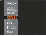 Canson One rajzpapírfüzet 27.9x21.6cm fekvő 100g ragasztott fehér (C31200L026)