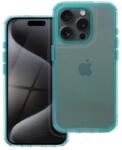 MATRIX Apple iPhone 15 Pro Max hátlap tok kameravédő peremmel zöld/menta