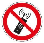  Indicator de interdictie din hartie cu vorbitul la telefon interzis, 200mm [4044589024312] (4044589024312)