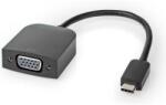 Nedis USB 3.0 Type C VGA/D-Sub Átalakító Fekete 20cm CCGP64852BK02 (CCGP64852BK02)