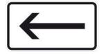  Indicator sageata stanga, 330x600x2mm, folie RA2 [4251783606514] (4251783606514)