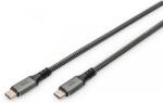 ASSMANN USB 4.0 Type C Összekötő Fekete 1m DB-300443-010-S (DB-300443-010-S)