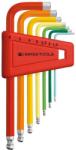 PB Swiss Tools Set chei haxagonale in L cu cap sferic PB Swiss Tools, 1.5-6mm, 7 bucati (PB212.H-6RB) - bricolaj-mag Cheie imbus