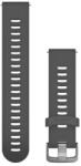 Garmin Forerunner 245 óraszíj 20 mm szürke szilikon rozsdamentes csat (Quick Release) (GG010-11251-1N)
