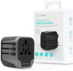 DEVIA ST330865 Utazó adapter Világ 2x USB fekete (ST330865)