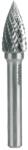 RUKO - Freza cu carbura tungsten flacara 10mm [116027] (116027) - bricolaj-mag