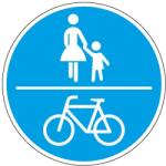  Indicator mama cu copil si biciclete 600mm, folie RA2 [4251783606132] (4251783606132)