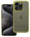 MATRIX Apple iPhone 16 Pro hátlap tok kameravédő peremmel sárga
