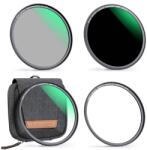 K-f Concept Mágneses adapter + MCUV + CPL + ND1000 szűrő vízlepergető karcálló + tok 58mm (KF-1622)