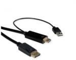 Roline HDMI DisplayPort 1.2/1.2a Átalakító Fekete 2m 11.04. 5992 (11.04.5992)