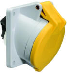 Bals 130V 2P+F 16A 130V 4h dugalj beépíthető sárga ferde IP44 12079 (12079)