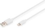 ASSMANN USB Lightning Töltő/adat Fehér 2m DB-600106-020-W (DB-600106-020-W)