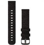Garmin Vivomove 3 óraszíj 20mm fekete nylon szürke csat (Quick Release) (010-12924-13)
