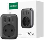 UGREEN 90613 Fali Aljzat 2x USB-A 1x USB-C fekete (90613)
