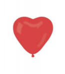  Léggömb, 25 cm, szív alakú, piros (PT1045CS) (PT1045CS)
