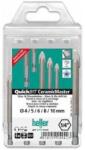 Heller Set burghie placi ceramice Heller QuickBit CeramicMaster, hexagonal, 4-10mm, 5 bucati (24942D) Burghiu