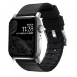 Nomad Goods Active Strap Pro Apple Watch Ultra (49mm) 8/7 (45mm)/6/SE/5/4 (44mm)/3/2/1 (42mm) fekete-ezüst (NM1A41SNW0)