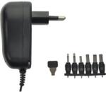 Uniross Univerzális adapter 3- 12V 6 féle csatlakozó 1500mA 18W EU (USMPS004EU)