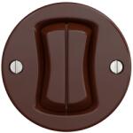 Kliklap - Comutator retro serie fără ramă nr. 5, maro (KA0029)