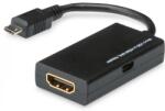 SAVIO Micro USB HDMI Átalakító Fekete 10cm CL-32 (CL-32)