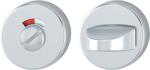 HOPPE - Pereche de rozete din aluminiu cu cap crestat/măsliniu și disc roșu/alb pentru uși de baie/WC 42 kvs, f1 [817337] (817337) - bricolaj-mag