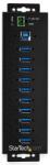 StarTech 10 Port USB Hub with Power Adapter - Surge Protection (HB30A10AME)