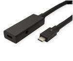 Roline USB 3.1 Type C Hosszabbító Fekete 5m 12.04. 1105 (12.04.1105)