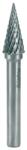 RUKO - Freza cu carbura tungsten conica 6mm [116035] (116035) - bricolaj-mag