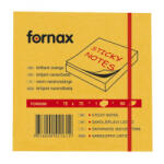 Fornax Jegyzettömb öntapadó, 75x75mm, 80lap, neon narancs (A-05565435) (A-05565435)