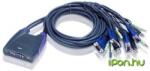 ATEN CS64US 4-Port USB VGA/Audio Cable KVM Switch (CS64US)