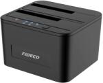  FIDECO 2.5″/3.5″ SATA HDD/SSD USB 3.0 dokkoló/klónozó állomás fekete (YPZ04S2)