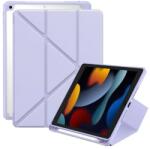  ZONE Minimalist Origami Smart Case Apple Pencil tartóval Apple iPad 10.2 (2019 / 2020 / 2021) lila