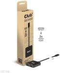 Club 3D USB 3.0 Type C HDMI 2.0 Átalakító Fekete 15cm CSV-1558 (CSV-1558)